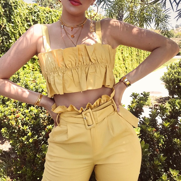 Yellow two piece set - Picture 1 of 2